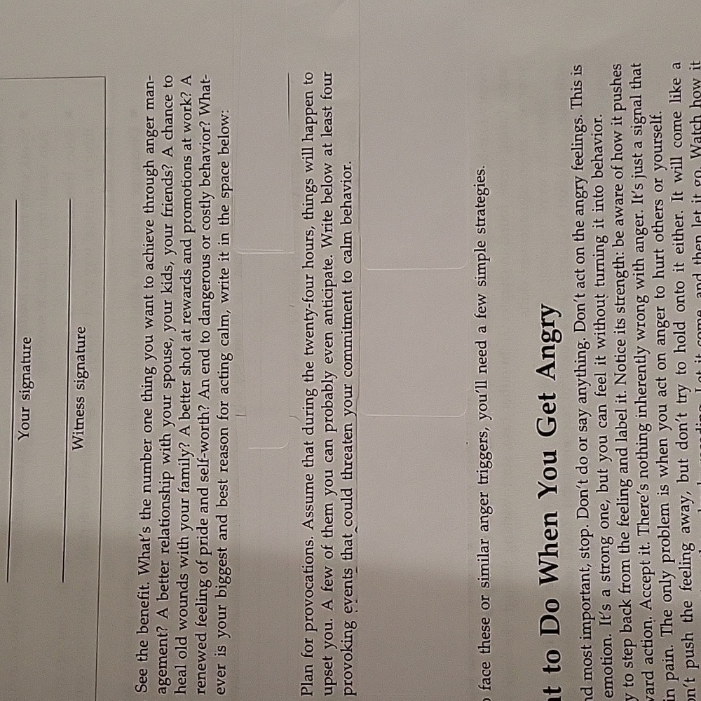 Anger Control Workbook - Picture 4 of 6